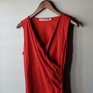 Michael Stars Fitted Dress - Red